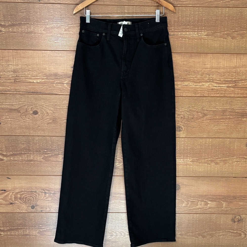 Madewell NWT sz 29 black The Perfect Vintage Wide-Leg Jean